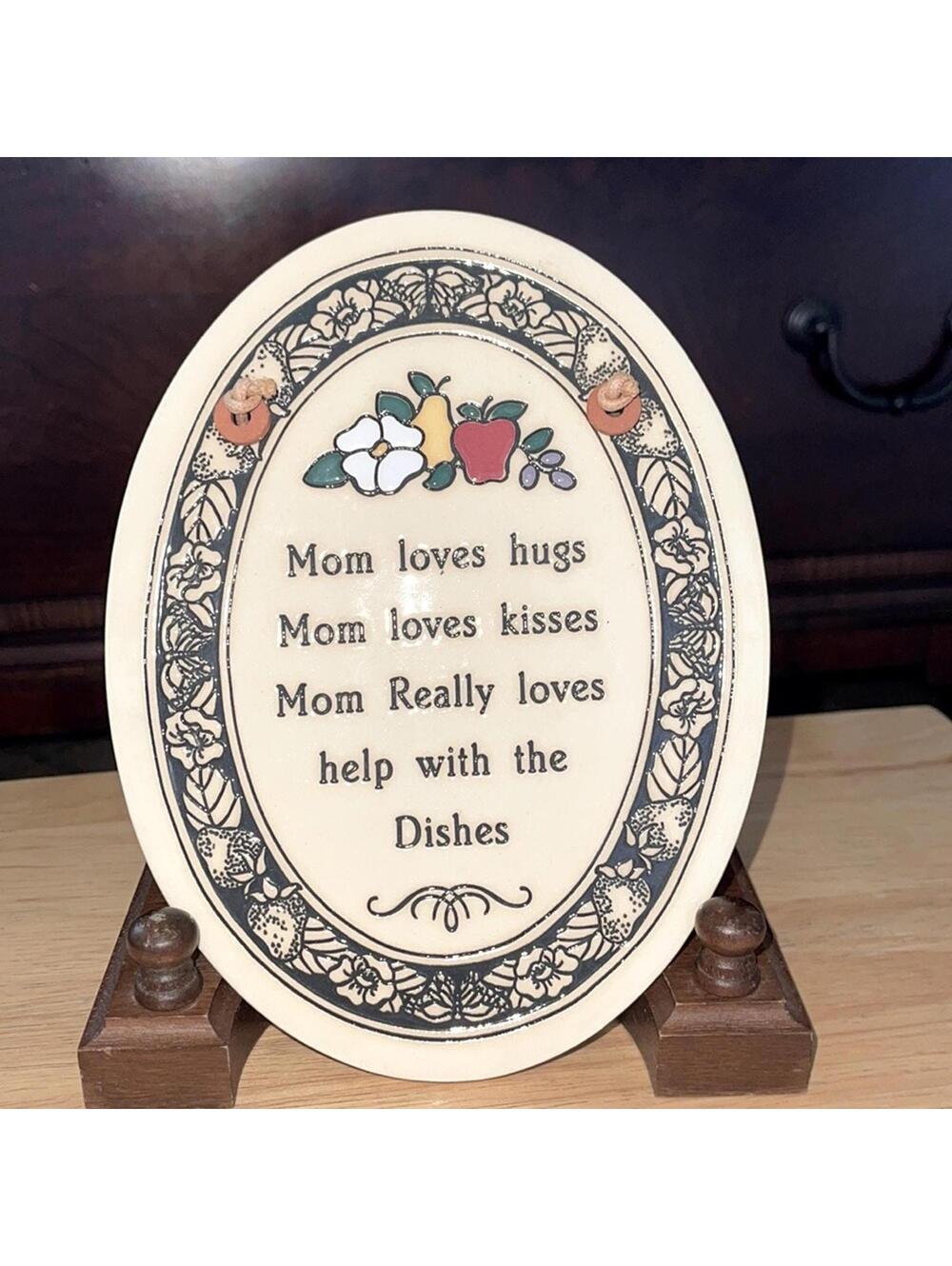 Handcrafted pottery sign mothers NWOT